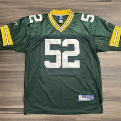 Reebok Green Bay Packers Clay Matthews NFL On Field Stitched Jersey Men’s 52 XL