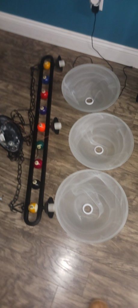 Pool Table Lights With Poolballs