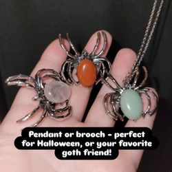 Spider Brooch And Pendant (Price Per Item, Green Unavailable)