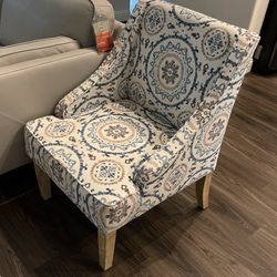 Blue Cushioned Chair