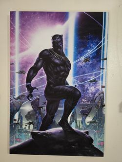 Gaming Black Panther Poster With Frame