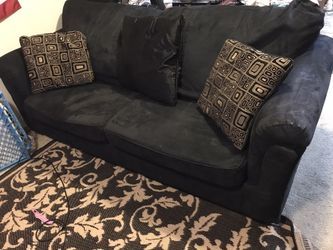 Black couch sofa loveseat set