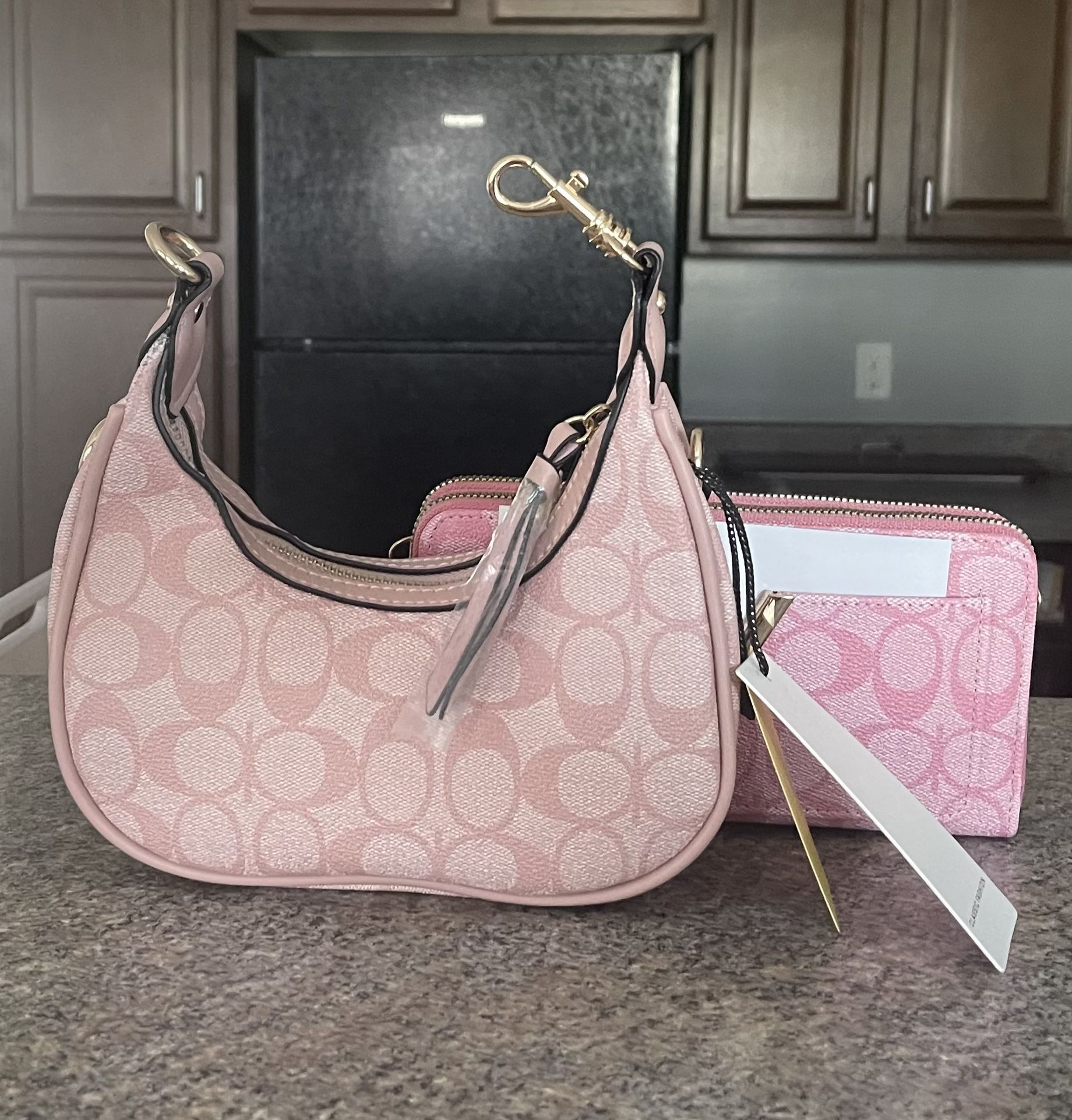 2pc shoulder bag and crossbody bag set