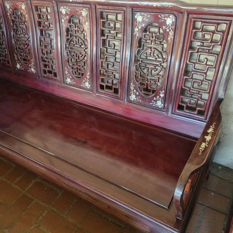 Chinese Redwood Furniture Set 