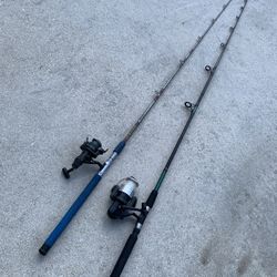 2 Fishing Rods and Reels