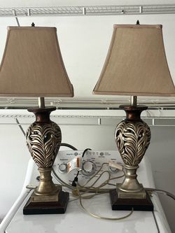 Pair of Decorative Table Lamps with Shades