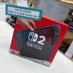 Nintendo Switch 2 Gaming Console New - Pay $1 DOWN AVAILABLE - NO CREDIT NEEDED