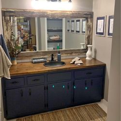 Farmhouse Mirror Bathroom