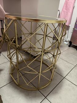 Side gold table