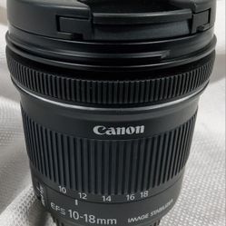 Canon Zoom Lens for Digital Cameras EF-S 10-18mm f/4.5-5.6 IS STM