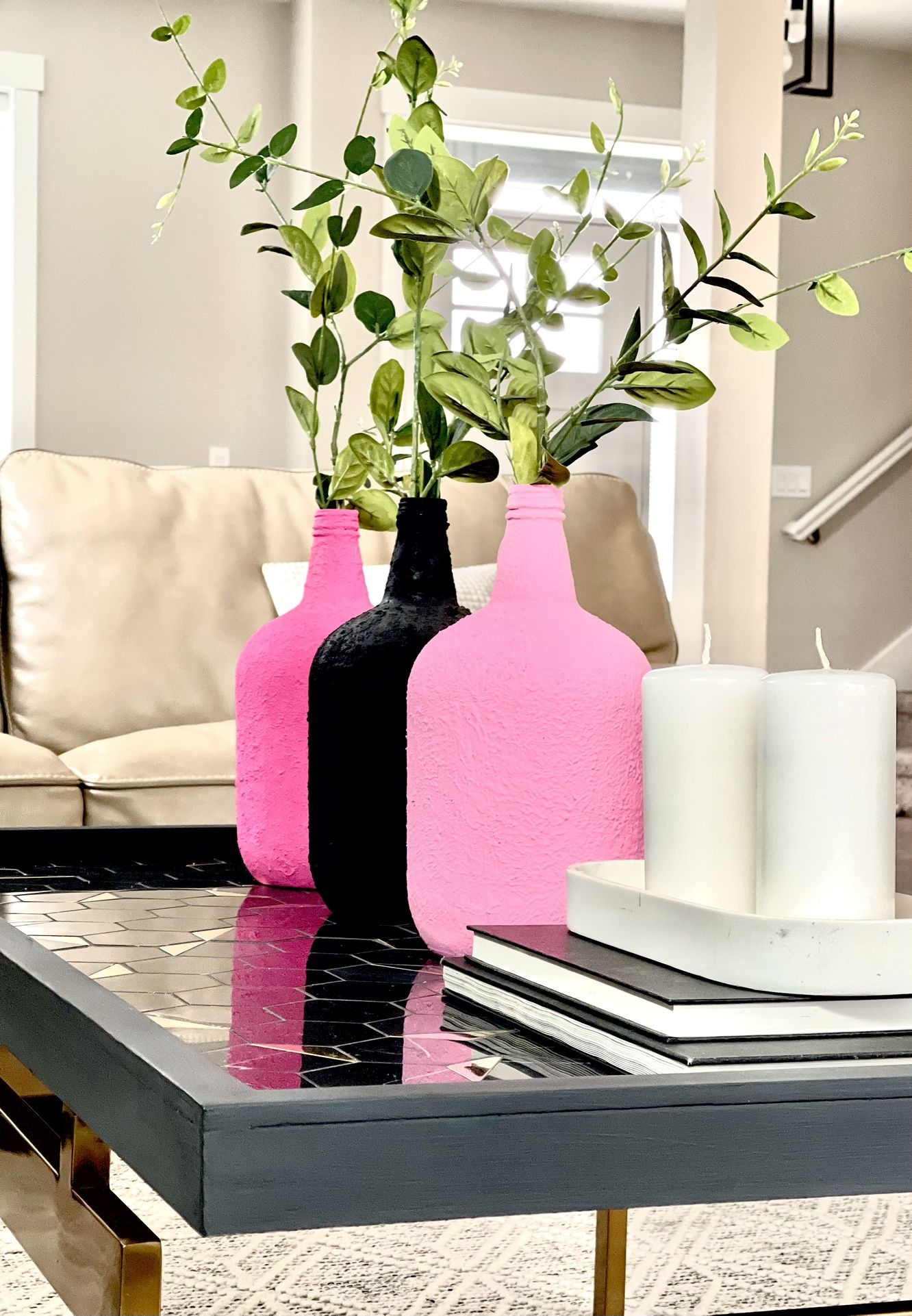 Textured Jar Centerpiece Decor 