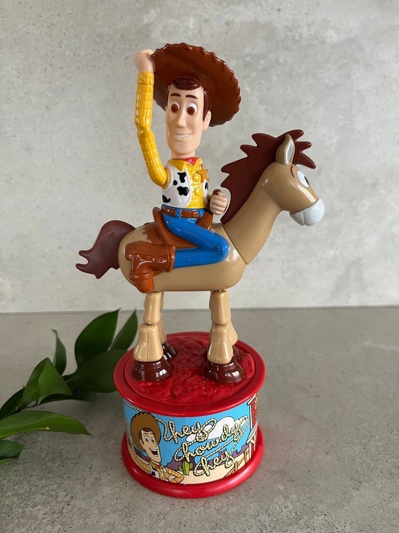 Vintage Disney Toy Story Woody & Bullseye Candy Dispenser