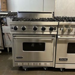Viking 30”Wide Gas Range Stove Stainless Steel 4Burners 