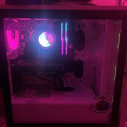 Gaming PC And Dual Monitor Setup