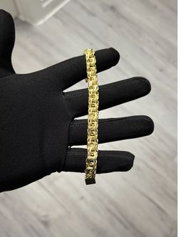 14K Gold filled chino link bracelet