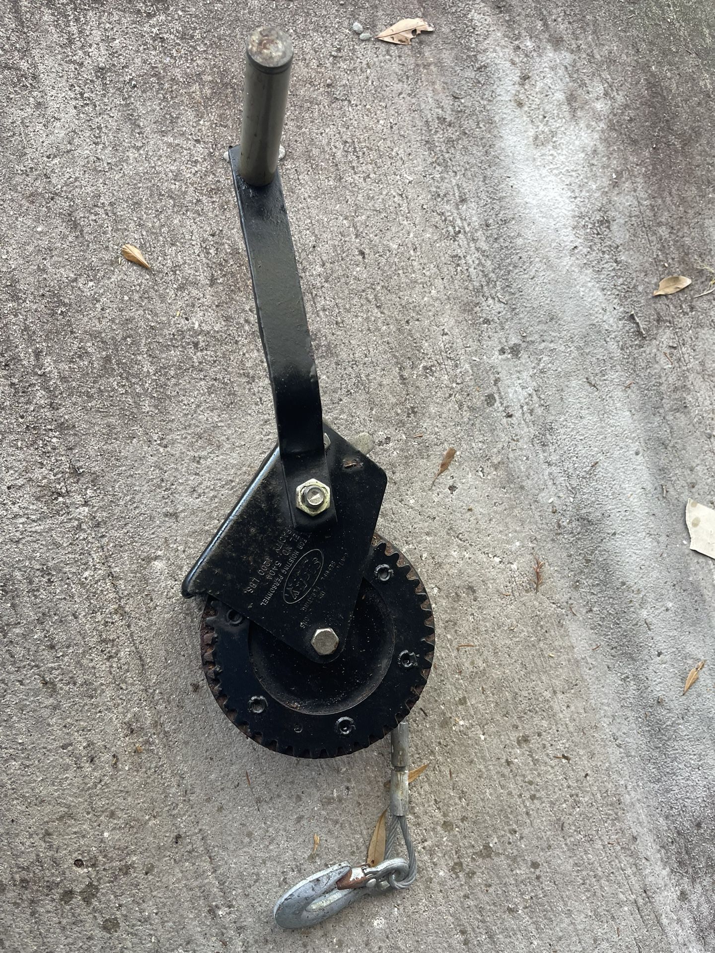 Shelby Industries Hand Winch Model No: 5404 With Strap Holes Capacity 1200Lbs