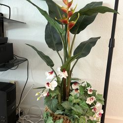 Faux Greenery And Flowers 