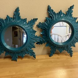 Two vintage 1980’s Sun mirrors