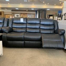 Black Sofa Loveseat And Chair Recliner 