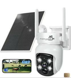 Juyivost 4G LTE Cellular Solar Security Cameras Wireless Outdoor 360° Live View