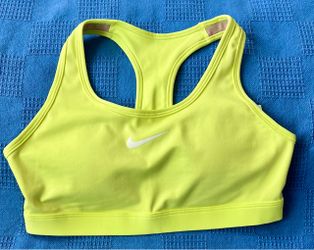 Nike Women's Sports Bra Neon Yellow-green  M