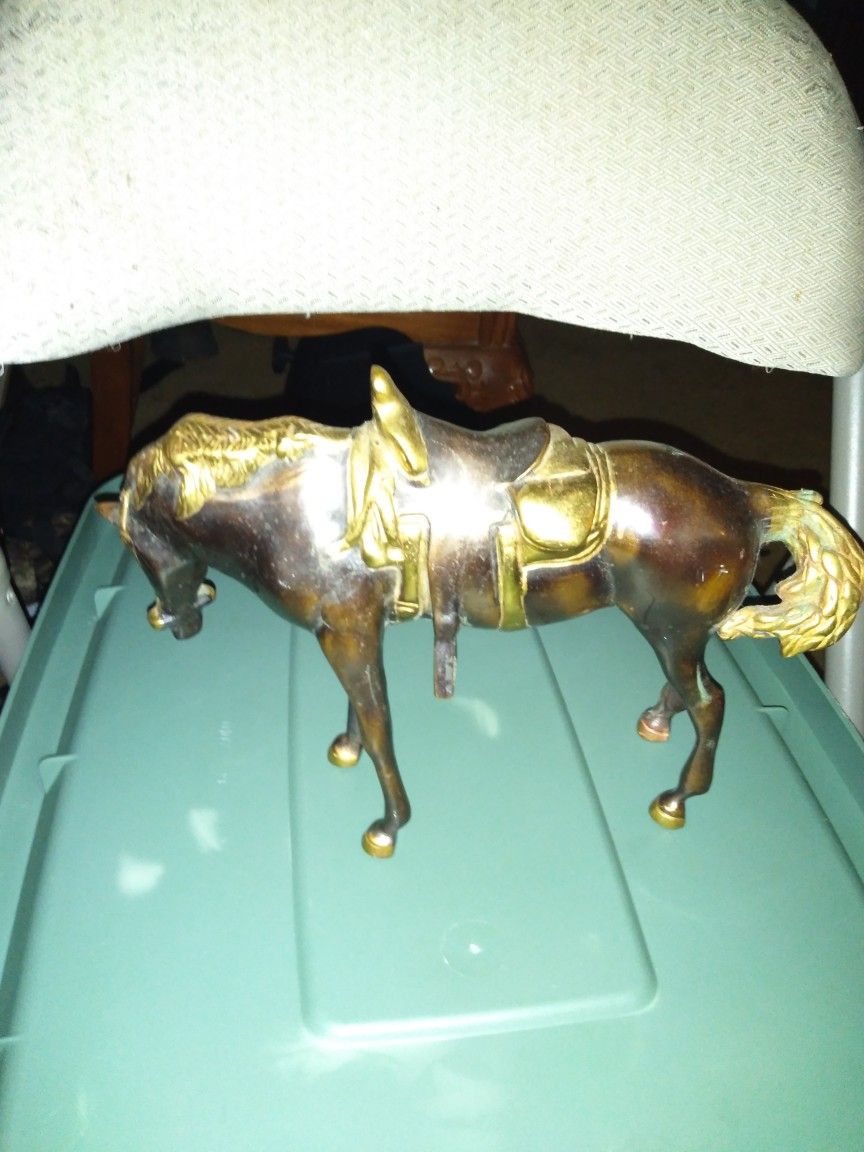 For Sale Brass Small Horse Statue