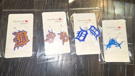 Lion and Tiger earrings