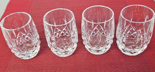 4 Waterford Lismore Shot Glasses