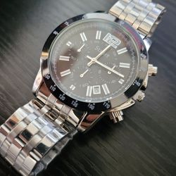 🔥NEW Stauer 38061 Jet Setter Chronograph Quartz 41mm Watch