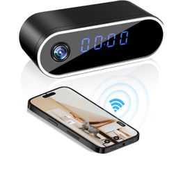 Indoor WiFi Clock With Security Camera 