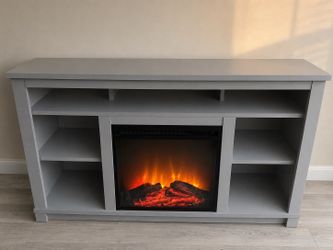Fireplace tv stand