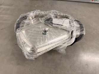 Rectangular Electric Skillet Stainless Steel w/ Glass Lid New Open Box