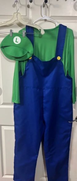 Like New Luigi Halloween Costume with Hat