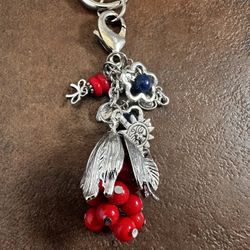 Red Coral  Handbag Charm For Women 