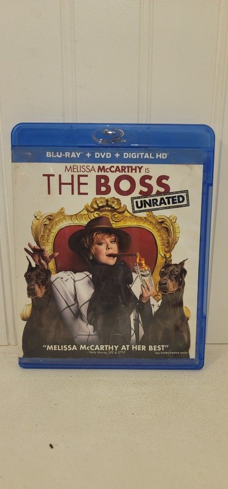 $5 BLU RAY MOVIE. THE BOSS. BLU RAY / DVD ONLY. NO DIGITAL. $5 OR TRADE FOR A MOVIE TITLE I DO NOT ALREADY OWN.