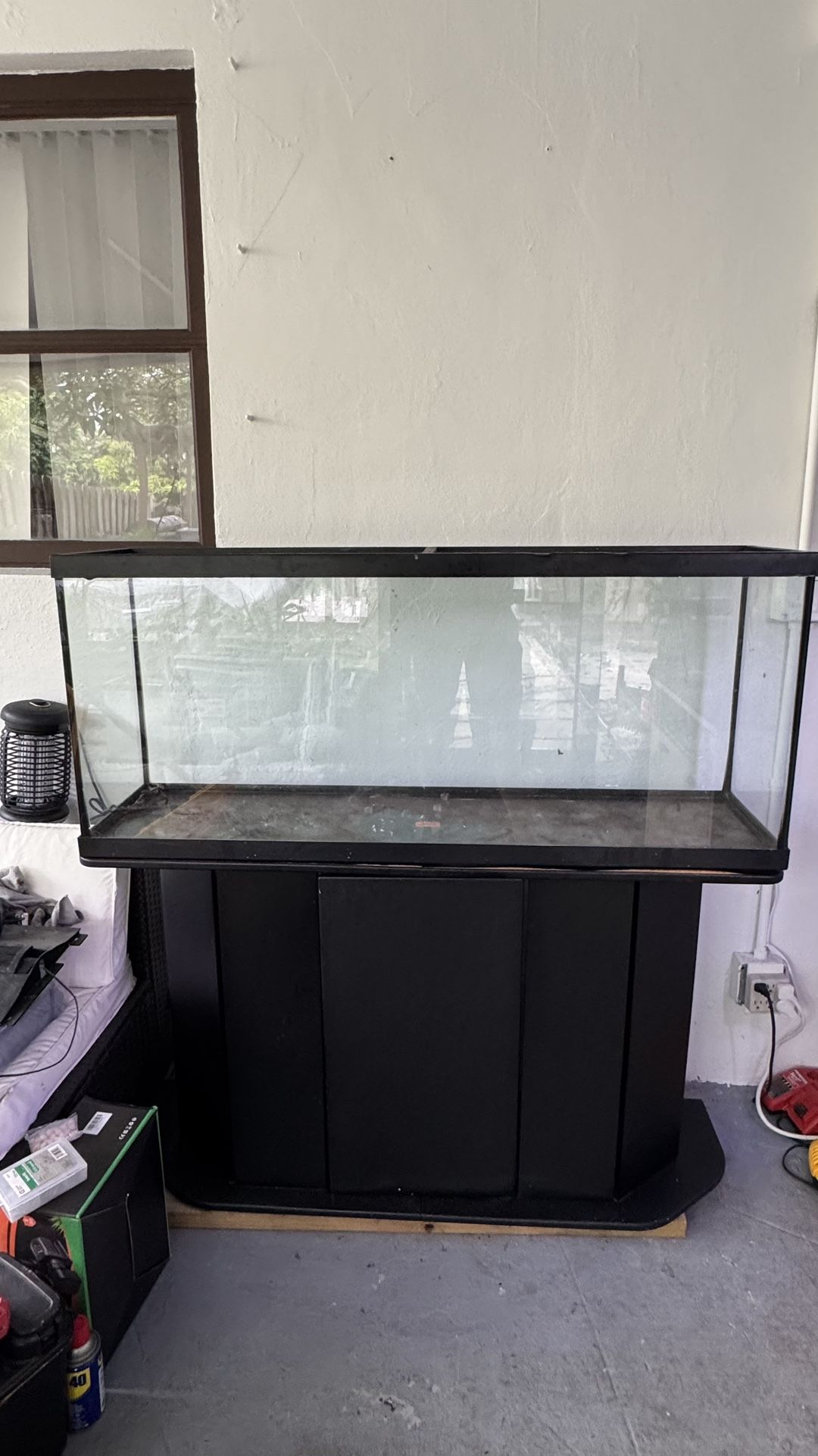 Aquarium Tank 55g W/ Cabinet