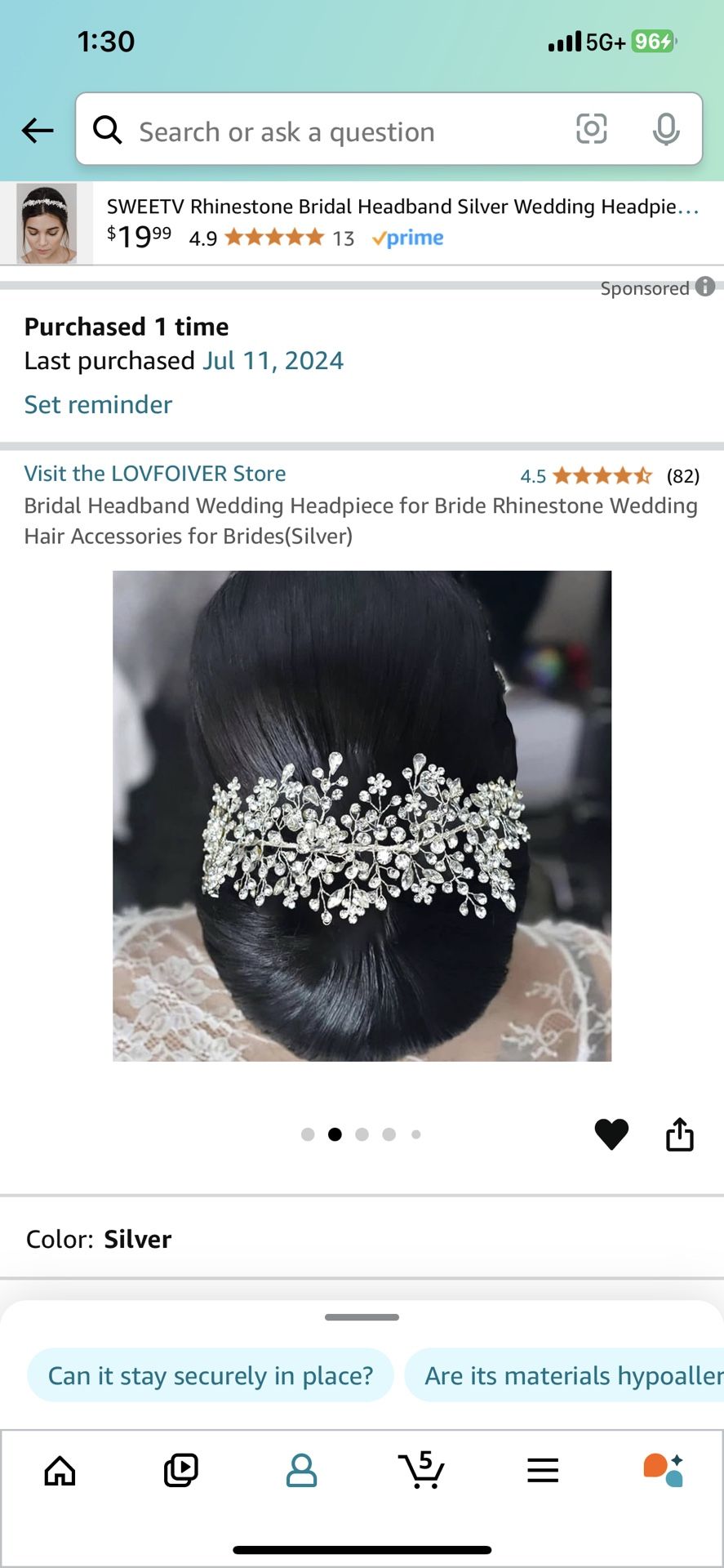Wedding Hair Piece