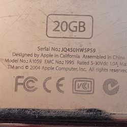 A1059 Apple Ipod  Vintage  New Battery 
