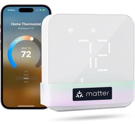 meross Matter Smart Thermostat for Home, Programmble WiFi Thermostat