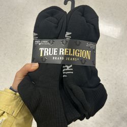 NWT True Religion Men's half cushion quarter Socks 12-Pack