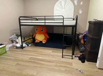 Loft bed and mattress