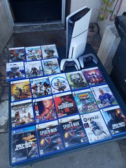 $420! Firm 1 Control & Noo Games. 2025 Playstation 5 PS5 Slim Disc version. Extra control $40!  Some games $30 to $40!. $20!s only PS4 Games or 6 for