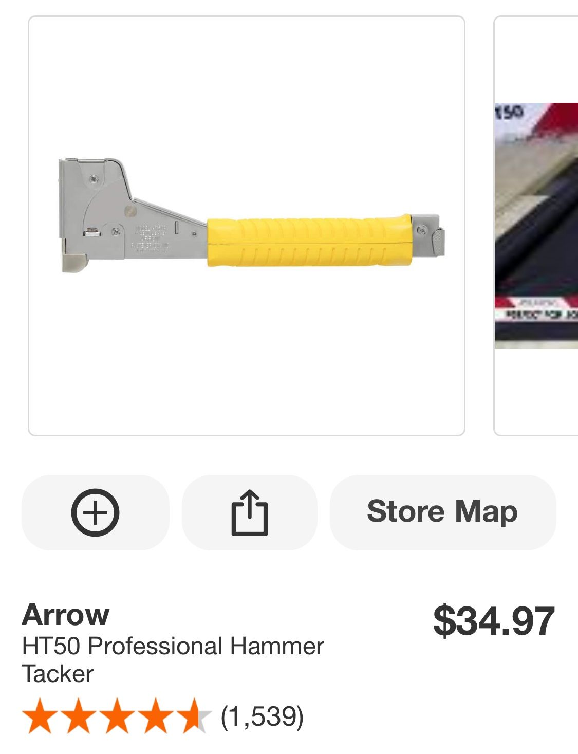 Arrow HT50 Professional Hammer Tacker