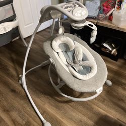 Gently Used Ingenuity 2in1 Baby Swing/Rocker 