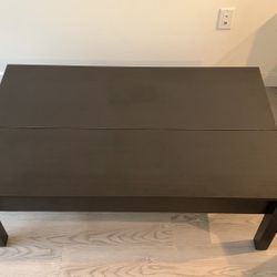 Opening Black Coffee Table