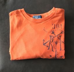 Ralph Lauren T-shirt Boys orange size Large 14-16