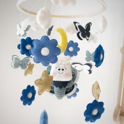 Handmade felt crib mobile  A wonderful gift for a baby