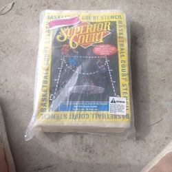 Basketball Court Stencil