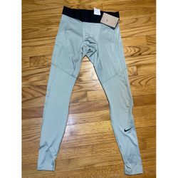 Nike Pro Dri-Fit Fitness Tights  w side pocket Men’s sz M NEW light green 