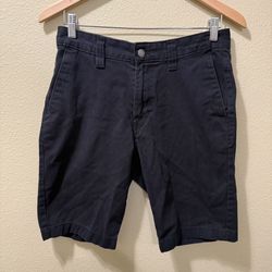 Men’s Size 29 Volcom True To This Faded Black Chino Skater Shorts